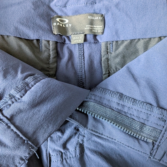 Oakley Men’s Tailored Flat Front Shorts – Navy Blue, Waist 32 #11 - Picture 5 of 6